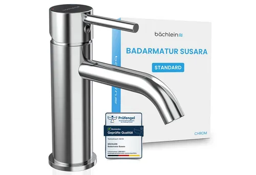 Bächlein Badarmatur Susara - eleganter Wasserhahn für Waschbecken - Armaturen mit modernem Design, langlebigen Materialien und einfacher Installation – ideal für ein stilvolles Badezimmer.