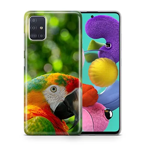 König Design Handyhülle kompatibel mit Huawei P30 Lite Silikon Case Hülle Sturzsichere Back-Cover Handyhülle Papagei