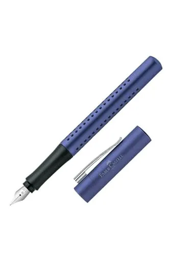 Faber-Castell Füller Grip 2011 M (Füller, blau metallic, 1)