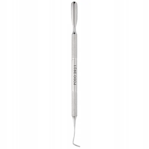 Pediküre-Doppelinstrument Kürette und Pusher abgerundet STALEKS EXPERT PP-20/1, Edelstahl