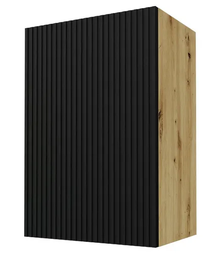 Feldmann-Wohnen Küchenhängeschrank 50x72 cm, Schwarz Eiche, 1-türig