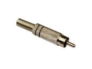 Cinchstecker, Metall, schwarze Kennung