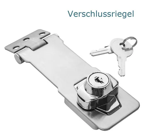 Trucky Anhänger-Deichselbox Ersatz Schloss - Edelstahl-Verschlusseinheit für Truckboxen, ideal als Ersatzverschluss oder für Türen und Schubläden. Robuste Bauweise für höchste Sicherheit. Lieferung ohne Montagematerial.