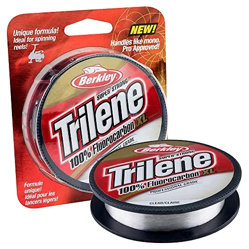 Berkley Angelschunr Trilene Fluorocarbon Leader 25-50 m 0.15 mm 25m Fluorocarbon Meer Spinning Surfcasting Forelle Bolo See