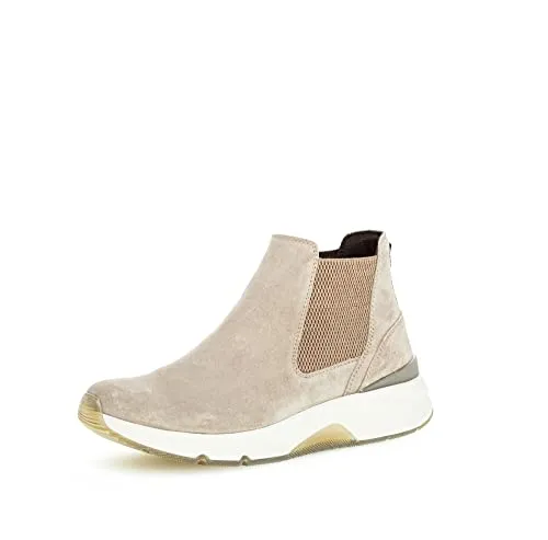 Gabor Damen Chelsea Boots, Frauen Stiefeletten,Wechselfußbett,uebergangsschuhe,uebergangsstiefel,Schlupfstiefel,Kiesel (Micro),40.5 EU / 7 UK