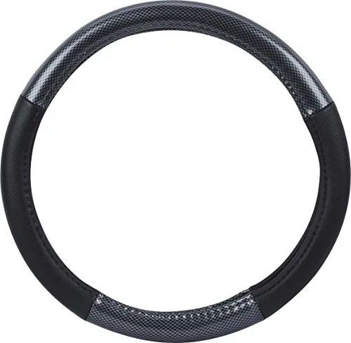 hr-imotion Design Lenkradbezug für Lenkräder zwischen 37 bis 39 cm Durchmesser in Carbon Fiber Optik [5 Jahre Garantie | Griffsicher | Schweißregulierend | Design in Germany] - 10811401