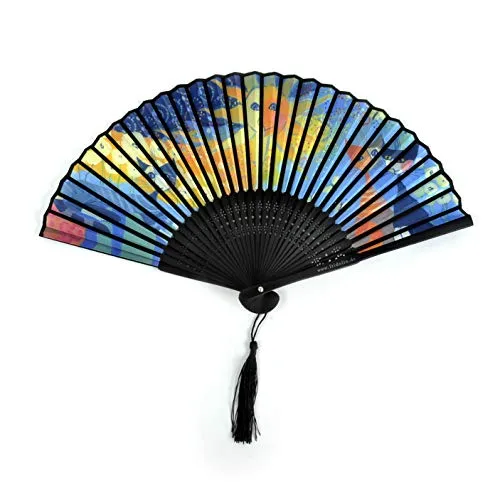 Fridolin Fächer aus Stoff und Bambus Rosina Wachtmeister Dolce Vita