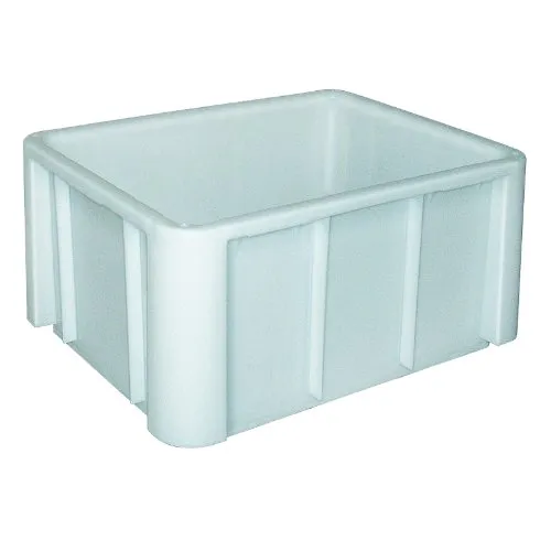 BRB-Lagertechnik Aufbewahrungsbox Eurobehälter 800x600x420 mm - Robuste Aufbewahrungsbox für schwere Lasten, lebensmittelecht und temperaturbeständig von -40ºC bis +60ºC, ideal für Lebensmittelindustrie und hohe Hygienestandards.