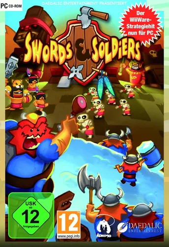 Swords & Soldiers - Taktisches Strategiespiel - Actiongeladenes Side-Scrolling Strategiespiel, wähle aus drei Fraktionen und meistere 30 Missionen. Online-Multiplayer und über 20 Achievements warten auf dich!