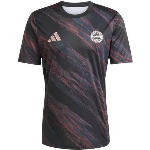 Adidas FC Bayern München Aufwärmshirt 25/26 - schwarz - FC Bayern München Aufwärmshirt, feiert 20 Jahre Allianz Arena mit inspirierenden Grafiken und AEROREADY Technologie für besten Tragekomfort.