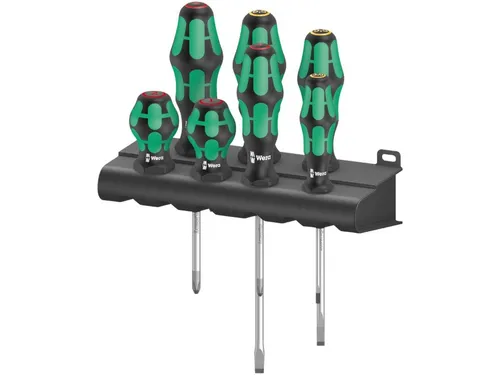 Wera 300/7 Mix 1 Schraubendreher-Satz, 7-teilig - Schraubendrehersatz, inklusive ergonomischer Griffe für maximalen Komfort und optimale Kraftübertragung bei jeder Anwendung.