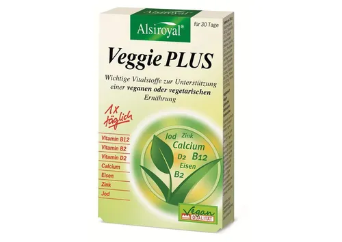 Produktbild Alsiroyal Veggie Plus Kapseln (242,97 EUR/kg)