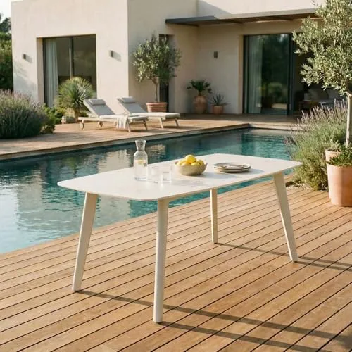 IDIMEX Gartentisch Meza mit Steinplatte 180x90 cm von IDIMEX