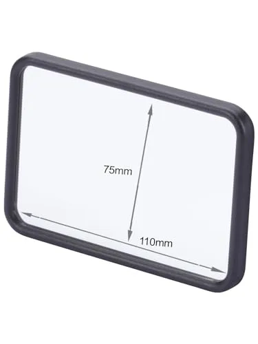 CarStyling-Shop Make-up Spiegel 75x110x10mm für KFZ-Sonnenblende, Selbstklebend, Montage auch in Schrank, Spinnt, Umkleideschrank im Fitness Studio etc