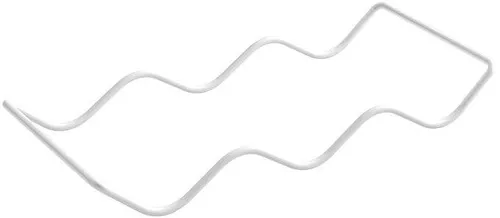 Metaltex Ola 6 Flaschenablage, 14x31x3cm, weiß in weiß von Metaltex