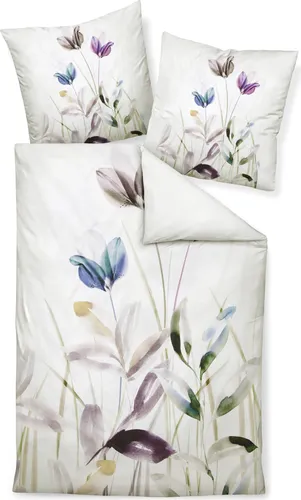 Janine Mako Satin Bettwäsche in weiß von Original Janine