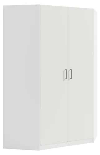 Masseno Drehtürenschrank RYGEN 117,4/197,5/117,4cm 2-türig Weiß