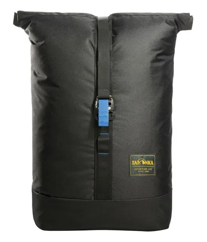 Tatonka City Rolltop Black - Recycelter Rucksack - Rucksacktaschen aus recyceltem Material, stilvolles Design und hohe Funktionalität für den urbanen Lebensstil. Maße: 36 x 45 x 10 cm.