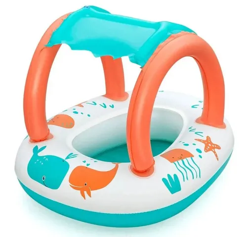 Sport-Knight® Kinder-Schlauchboot Aufblasbares Babyboot mit UV-Sonnenschutz & Comfort Plush™ Material