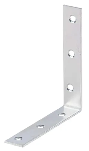 Alberts 40x Stuhlwinkel - Robuste Metallwinkel für stabile Verbindungen - Winkel & Holzverbinder, 40 Stück Stuhlwinkel aus verzinktem Stahl, ideal für langlebige und sichere Konstruktionen in Möbeln und Bauprojekten.