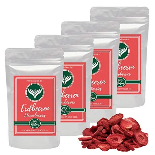 Azafran Erdbeerscheiben gefriergetrocknet, natürliche Erdbeeren getrocknet in Scheiben 1kg