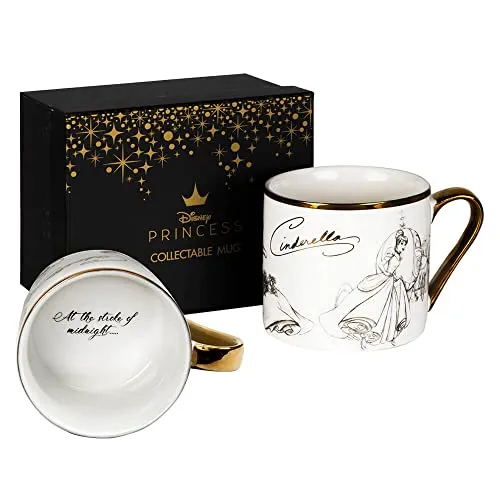 Disney Klassische Kaffeetasse zum Sammeln, Aschenputtel in gold von Disney