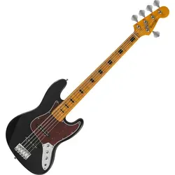 Rocktile Pro JBS50-BK E-Bass Schwarz - E-Bass aus der Rocktile Pro-Serie mit Linde-Korpus und Ahorn-Griffbrett. Ideal für Musiker, die Wert auf Klangqualität und ansprechendes Design legen.