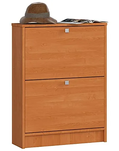 AKORD Schuhschrank mit 2 Schuhkippern – Elegantes Schuhregal für engen Raum