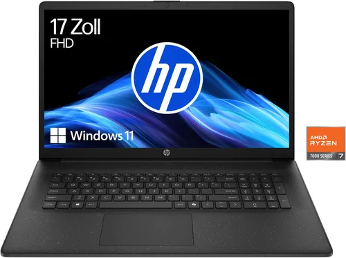 HP 17-cp AMD Notebook (43,9 cm/17,3 Zoll, AMD Ryzen 7 7730U, Radeon Graphics, 1000 GB SSD)