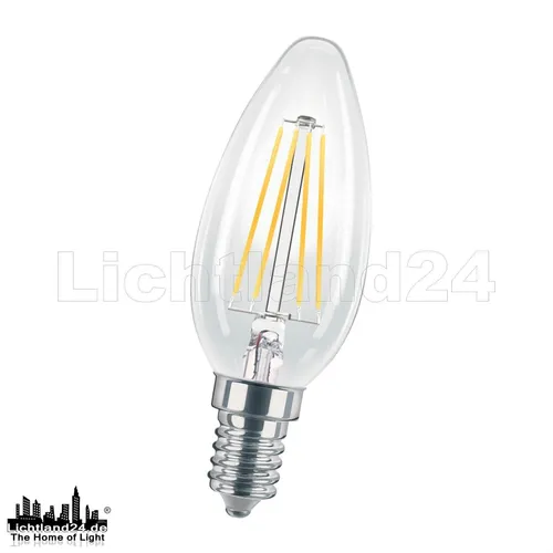 E14 LED Filament Kerze C35 - 4W (= 40W) 2700K warmweiß Lampe Glühbirne Haushalt