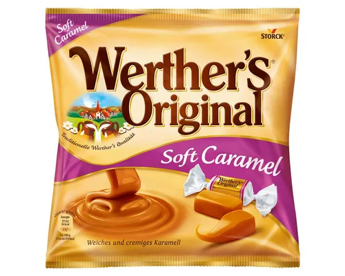Werther's Süßigkeit, Werthers Original Soft Caramel extra weiche Sahnetoffees 180g