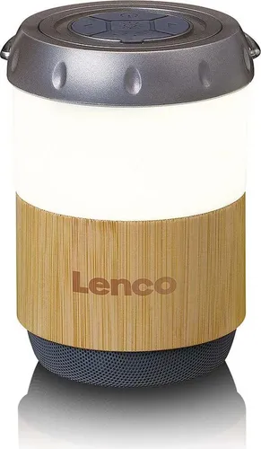 Lenco BTL-030BA Bluetooth Lautsprecher mit Leuchte in beige von Lenco
