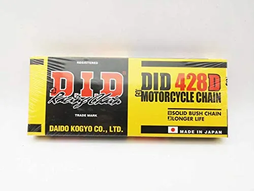 DID Kette 428 D Standart schwarz 122 Glieder offen Clipschloss