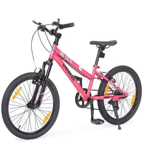 Kinderfahrrad 20 Zoll Mountainbike für Jungen und Mädchen in pink von VANKEL