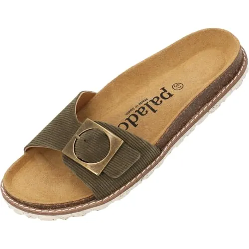 Palado Sardo Corda Pantolette grün 39 EU - Elegante Pantoletten in Khaki, aus hochwertigem Leder mit bequemer Veloursleder-Innensohle. Ideal für stilvolle Sommerlooks und den täglichen Komfort.