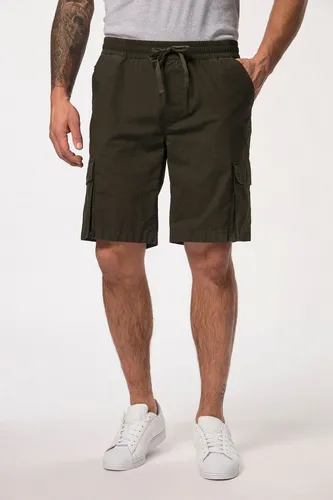 JP1880 Sweathose Bermuda Vintage-Look in Dunkeloliv XL - Modische Sweathose mit elastischem Bund und Kordelzug. Ideal für lässige Freizeitlooks, gefertigt aus hochwertiger Baumwolle-Elasthan-Mischung für optimalen Tragekomfort.