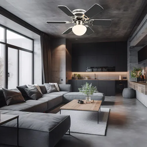 Deckenventilator mit Fernbedienung, 76 cm - Modern und vielseitig - Ventilator für Schlafzimmer und Wohnräume bis 15 m², mit 3 Geschwindigkeiten, Sommer-/Wintermodus und wendbaren Flügeln für individuelle Gestaltung.