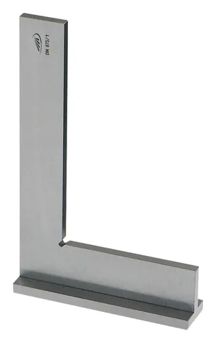 Helios Preisser Werkstattwinkel DIN 875/1 300 x 200 mm - Präziser Werkstattwinkel mit Anschlag, ideal für exakte Winkelmessungen und -arbeiten in der Metall- und Holzverarbeitung.