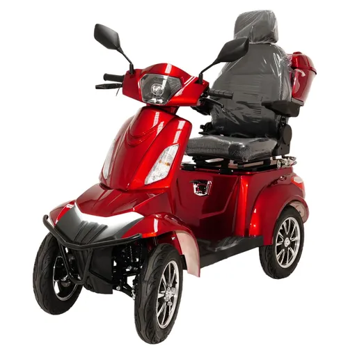 Senioren-Mobil Elektro-Roller 4-Rad 1KW mit Lithium-Akku - Robuster Elektro-Roller mit 10 Zoll Rädern und einer Reichweite von bis zu 50 km. Ideal für den täglichen Einsatz, ausgestattet mit hydraulischen Scheibenbremsen und komfortabler Federung.