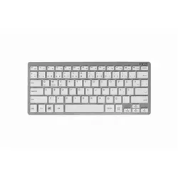 Inca Wireless/kabellose Tastatur IBK-569BT Ultradünn, 10 M Reichweite Silber