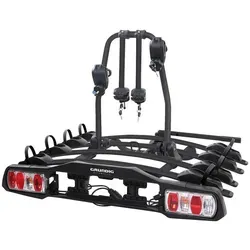 Grundig Heckträger Almeria 4X Black Edition, Schwarz, Metall, 94x113x79 cm, Freizeit, Sport & Fitness, Fahrräder, Fahrradzubehör