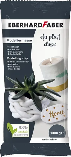 EBERHARD FABER Modelliermasse EFA Plast classic weiß 1.000 g
