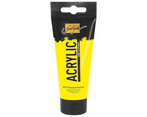 C. KREUL Acrylfarbe KREUL Acrylfarbe SOLO Goya gelb fluoreszierend 100ml Tube