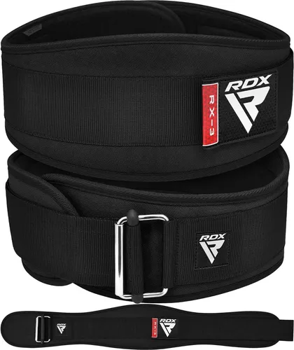 RDX Gewichthebergürtel mit automatischer Verriegelung - Fitnesskleingeräte für Männer und Frauen, mit 6,5 Zoll gepolsterter Rückenstütze für optimale Stabilität und Unterstützung beim Krafttraining.