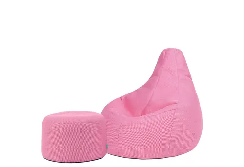 icon Sitzsack Liegesessel Gaming XXL „Dalton“ mit Hocker in pink von Icon