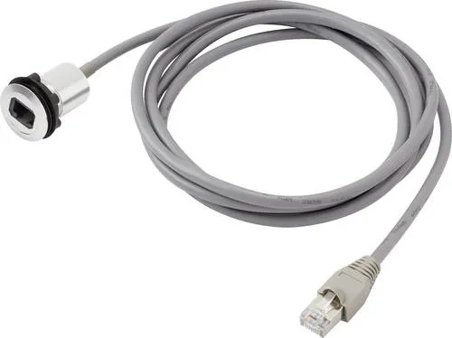 Produktbild TRU Components RJ45-01 RJ45-Einbaubuchse 1408770 Buchse, Einbau, Stecker, gerade Polzahl Sensoren 8P8C Silber 1St.