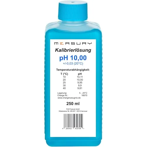 Produktbild Measury pH Kalibrierlösung 10.00, hergestelt in Deutschland