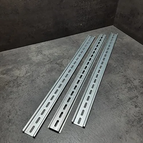 Hutschienen 25-35-50-75-100 cm DIN Schiene 7,5x35mm gelocht Stahl (3 Stück je 35cm)