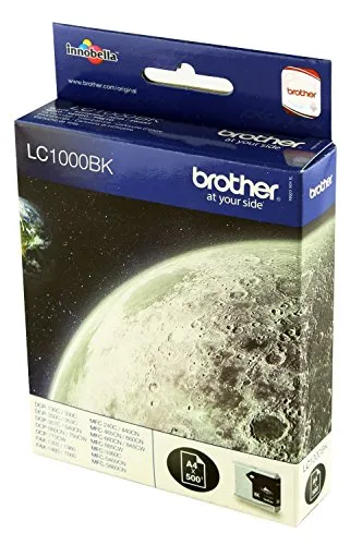 Brother LC-1000BK Schwarz Druckerpatronen, 2er-Set in schwarz von Brother