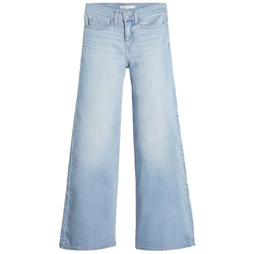 Levi's® Weite Jeans 318 SHAPING - Five-Pocket Style in Blau - Moderne Jeans im Five-Pocket Style, atmungsaktiv und elastisch für höchsten Tragekomfort. Ideal für lässige Outfits. Größe 28, knöchellang und mit hoher Leibhöhe.